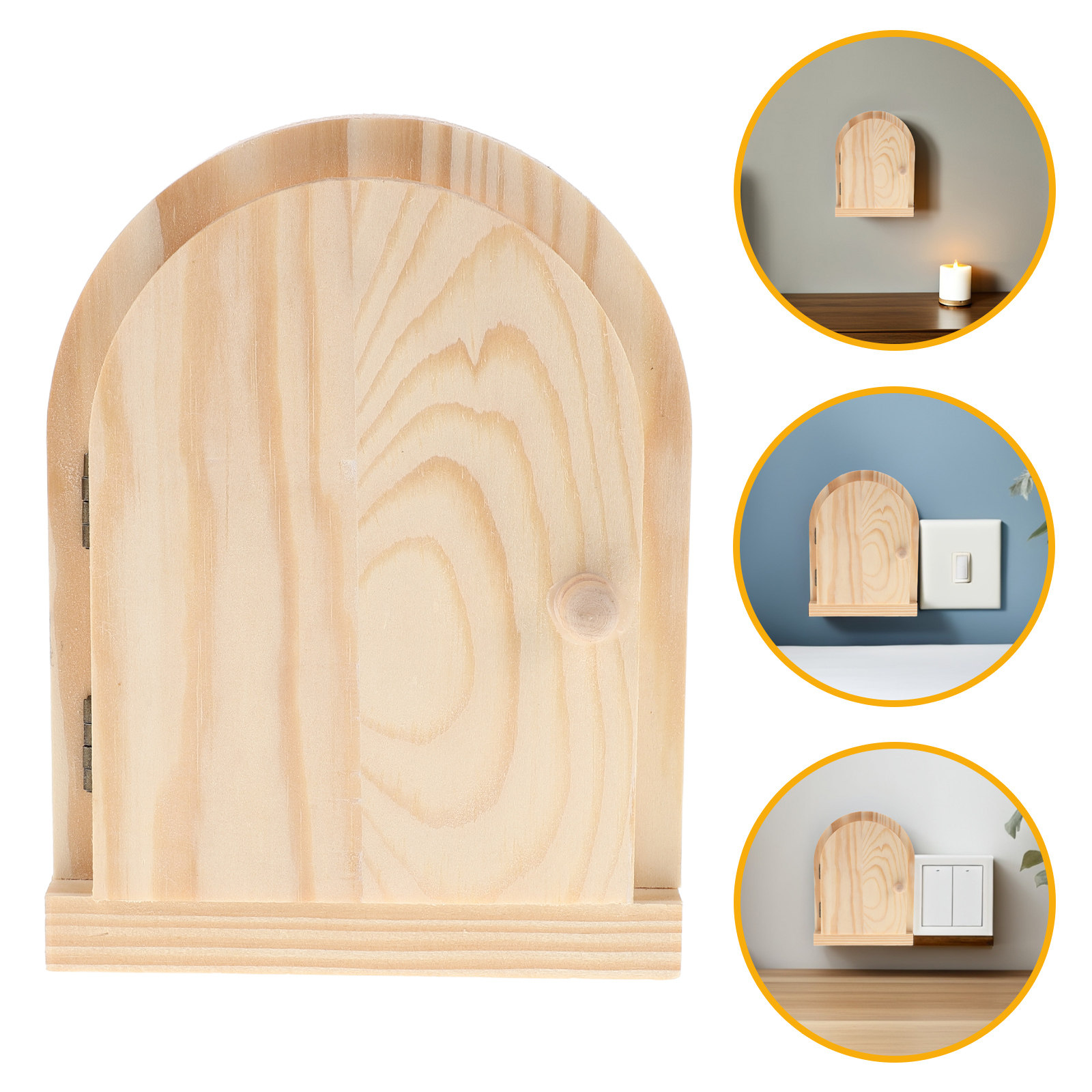 Outlet Cover Baby - Door Shaped Wooden Outlet Cover Plate