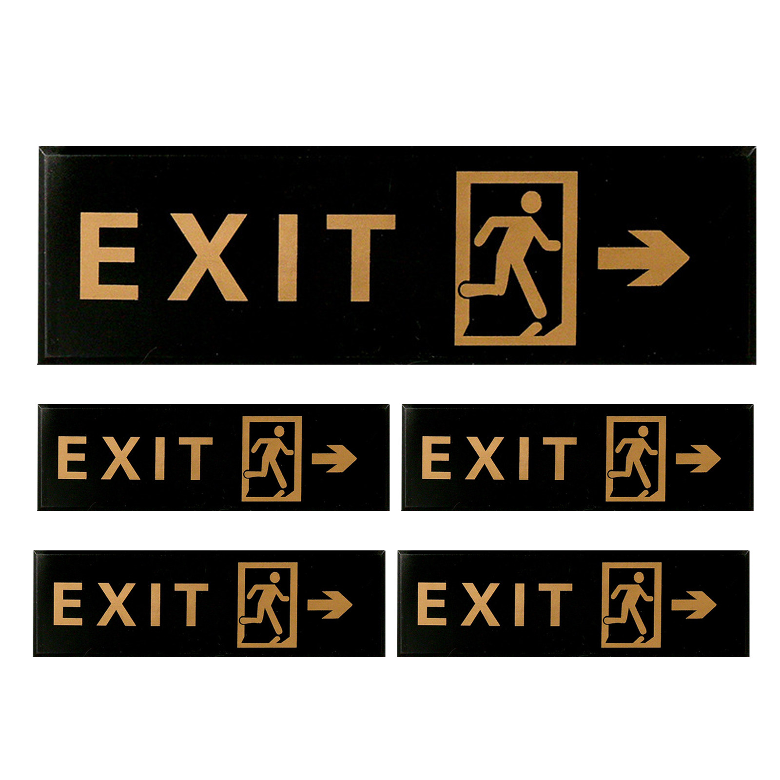 5Pcs Exit Sign Self Adhesive A - Emergency Exit Sign 评论和价格