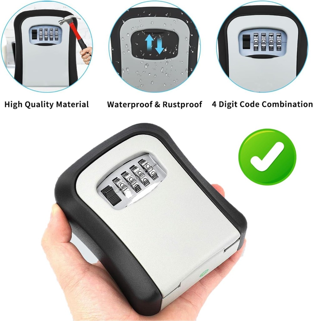 Key Safe Wall Mounted Waterpro - Lockbox Key Secure 评论和价格