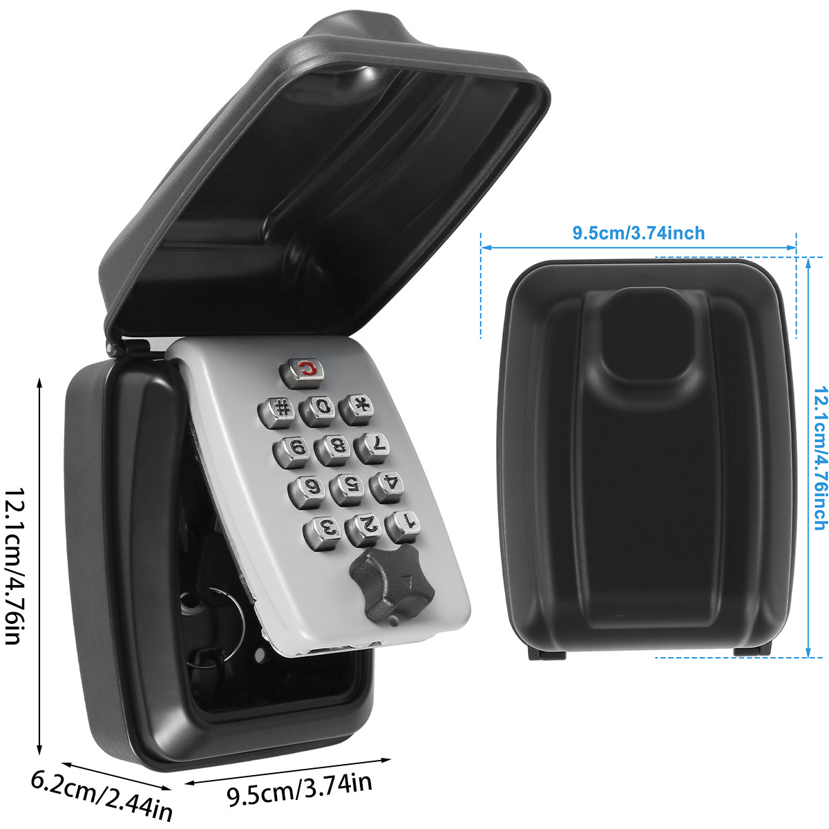 Key Lock Box Wall-Mount Secret - Lockbox Key Secure 评论和价格
