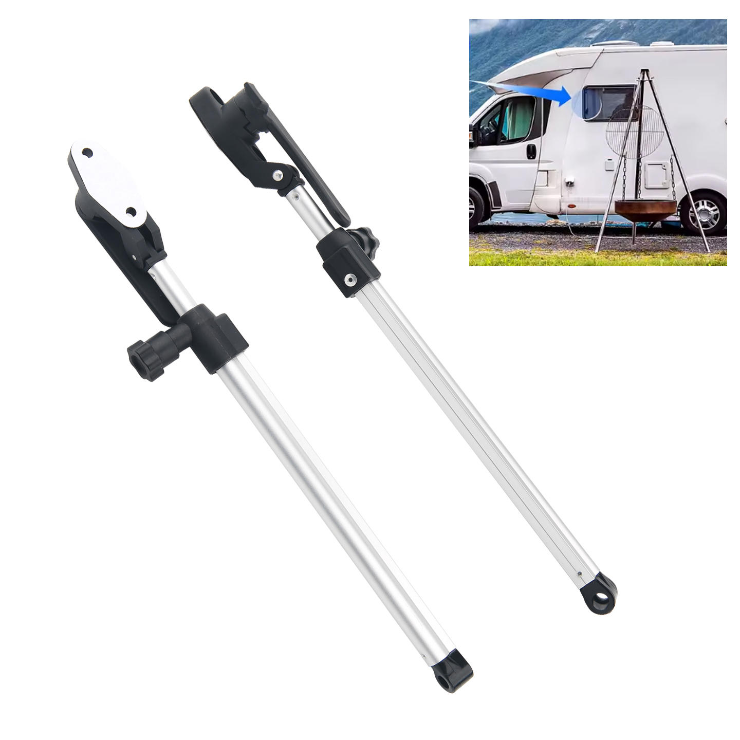 2 Pieces RV Window Support Rod - Window Lock Bar 评论和价格