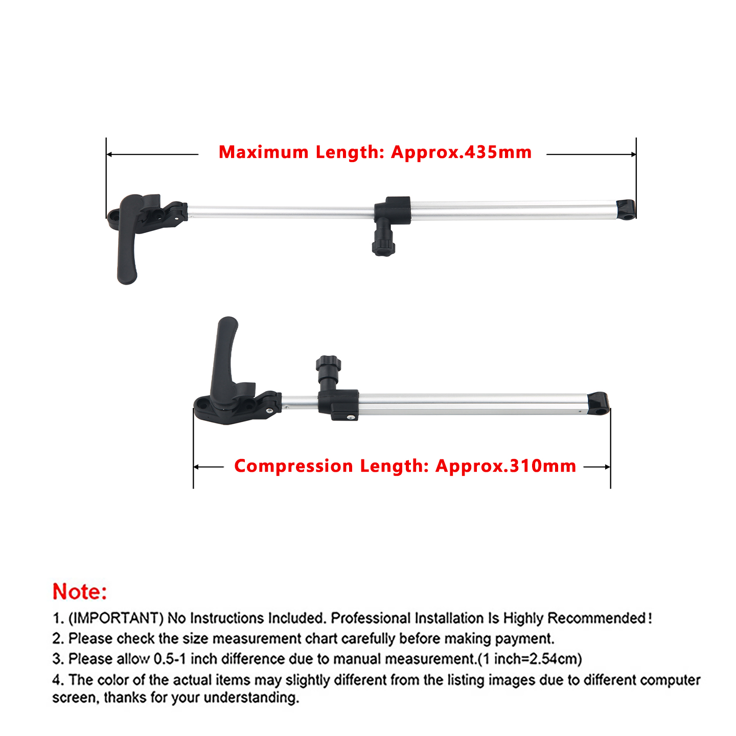 2 Pieces RV Window Support Rod - Window Lock Bar 评论和价格