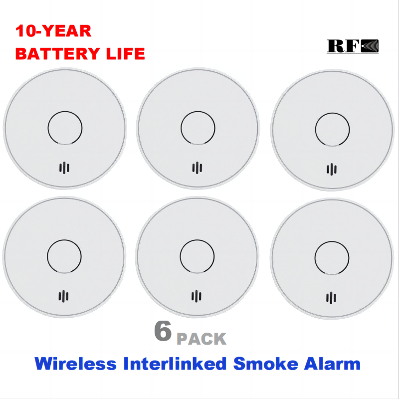 Wireless Interlinked Smoke Ala - Smoke Detector Interconnected 评论和价格