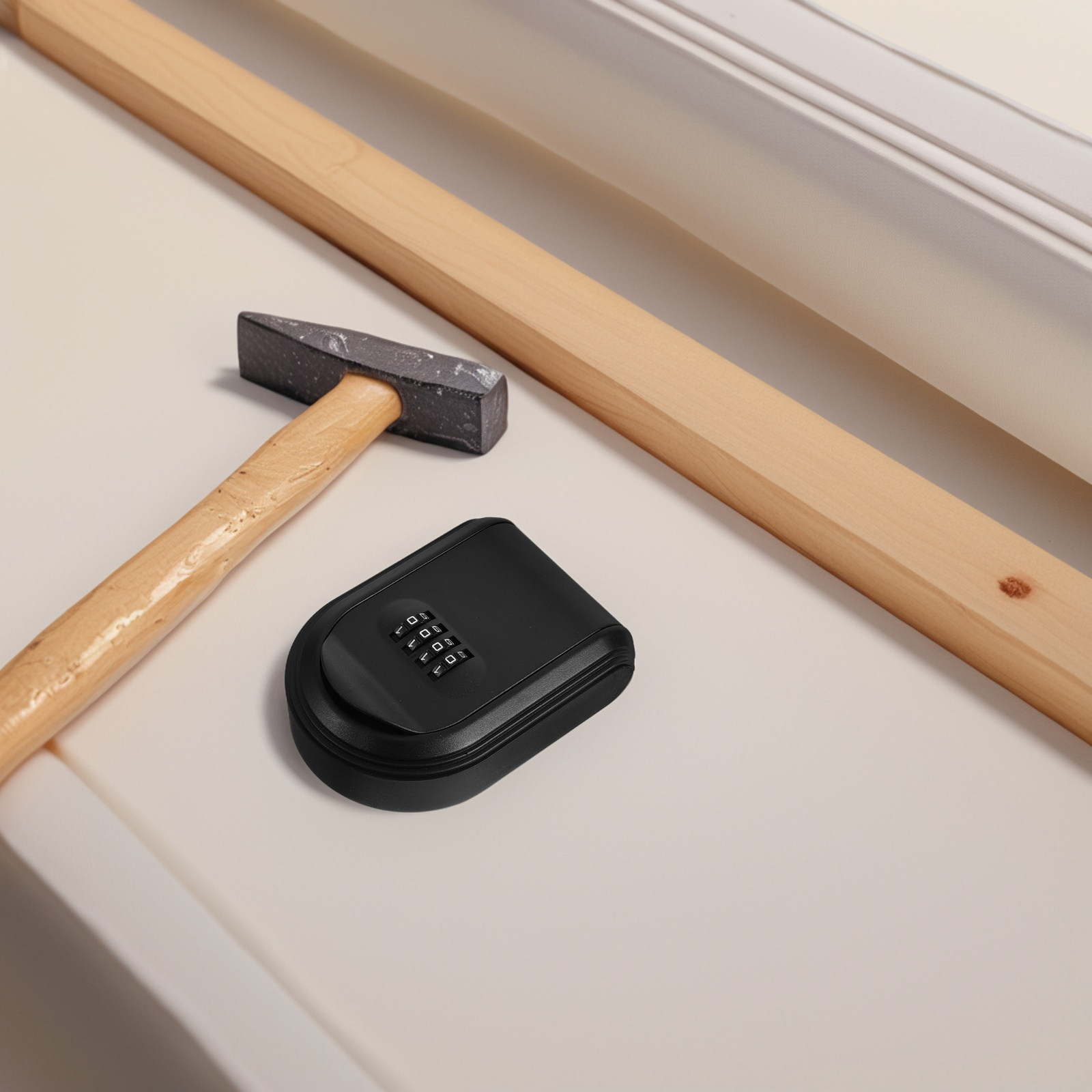 Wall Mounted Key Lock Box Blac - Lockbox Key Secure 评论和价格