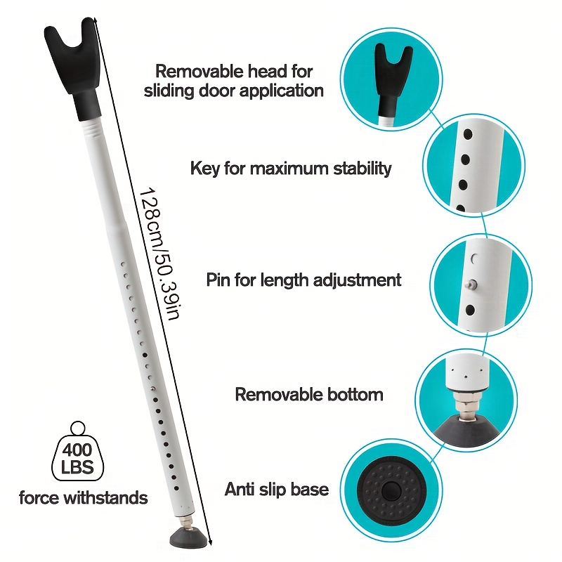 Adjustable 2in1 Sliding Patio  - Window Lock Bar 评论和价格
