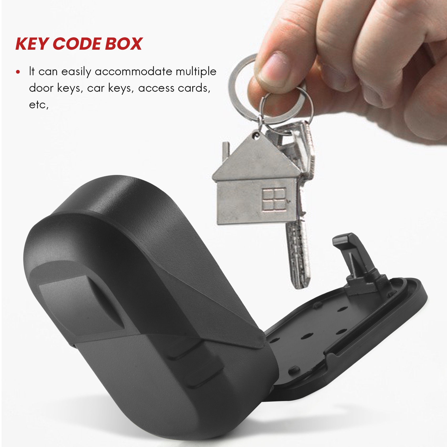 B27B Key Lock Box Wall Mount 4 - Lockbox Key Secure 评论和价格