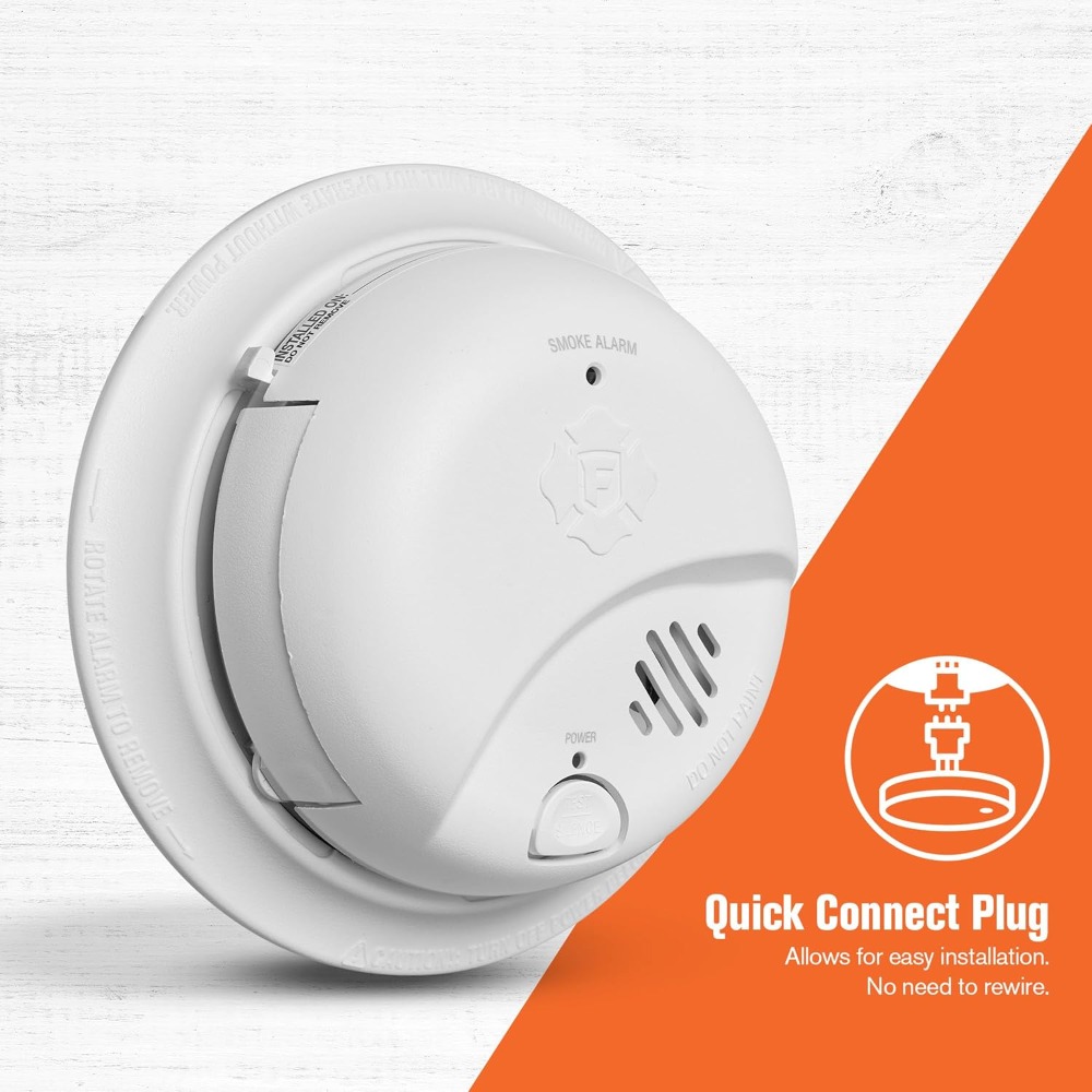 US Shipping Hardwired Intercon - Smoke Detector Interconnected 评论和价格