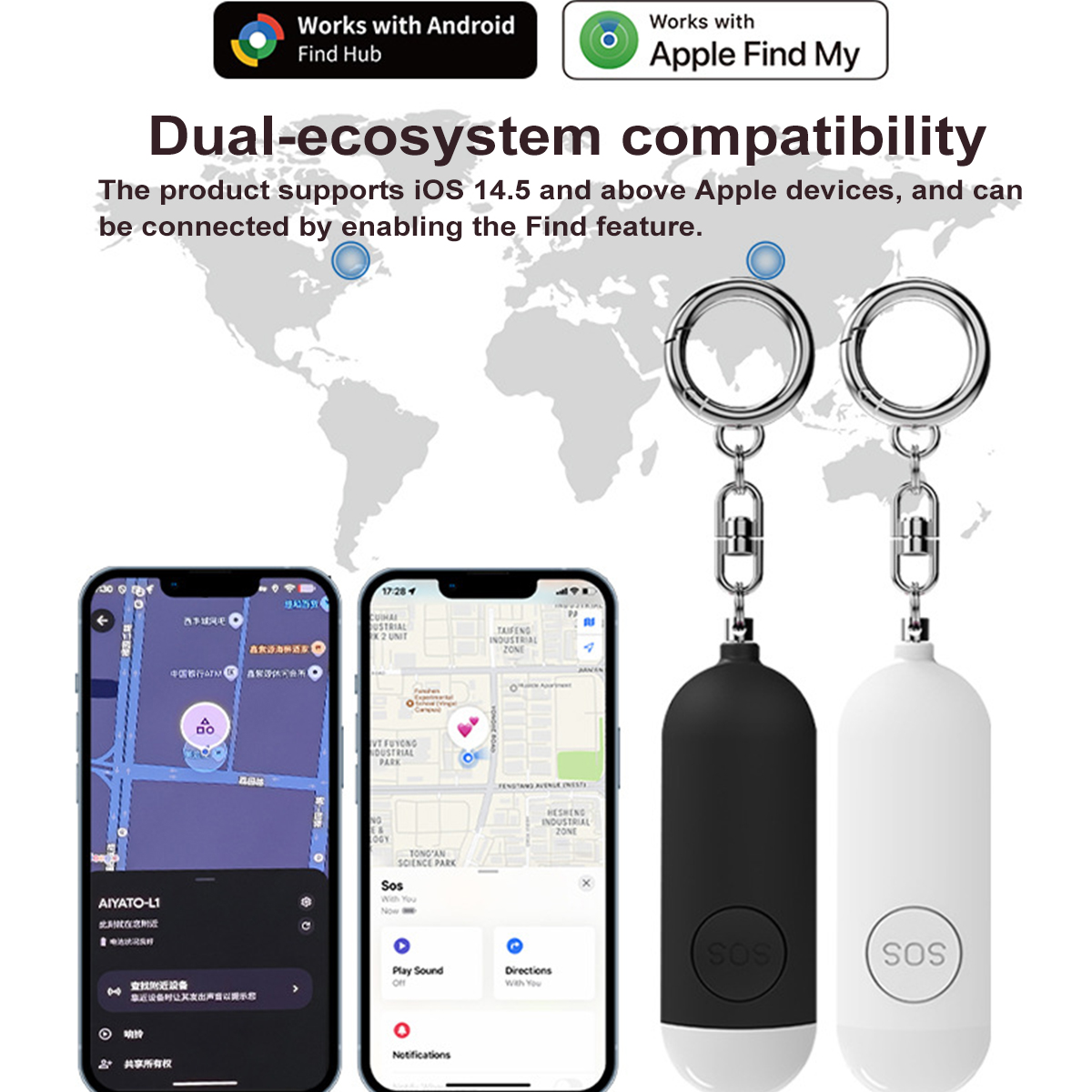 Self Defense Alarm LED Light R - Personal Alarm Keychain 评论和价格