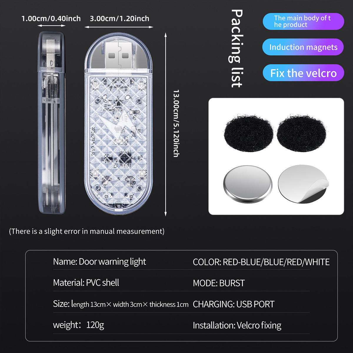 1/2pcs Car Door LED Strobe War - Emergency Exit Sign 评论和价格