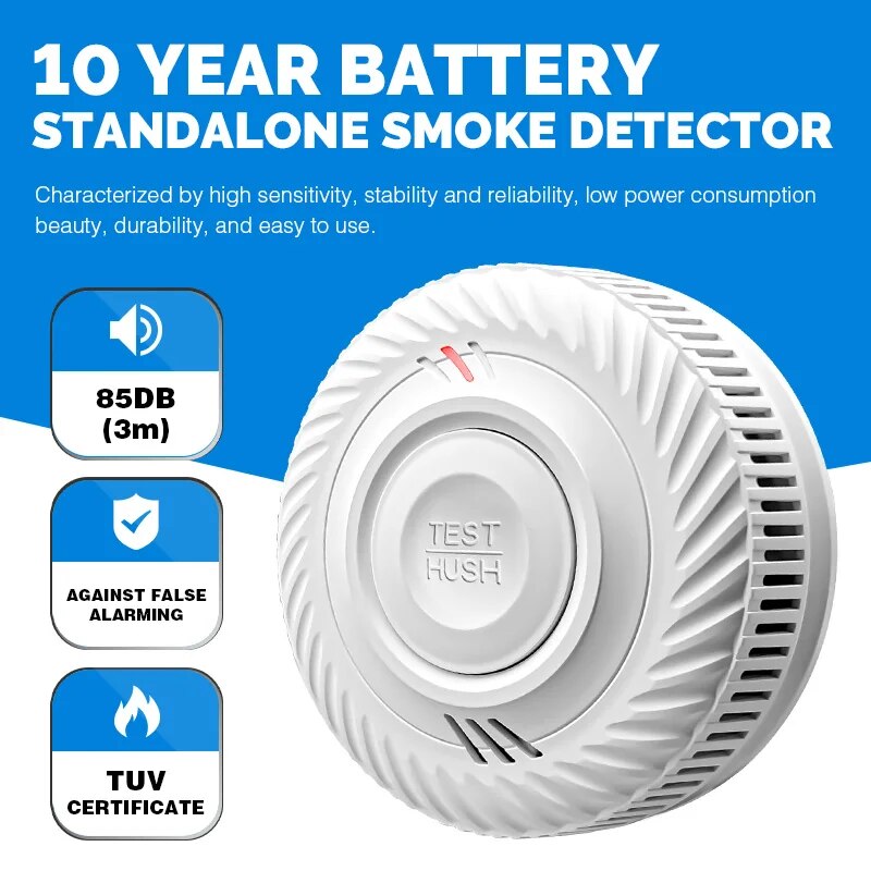1pc Smoke Detector Warning, In - Smoke Detector Interconnected 评论和价格