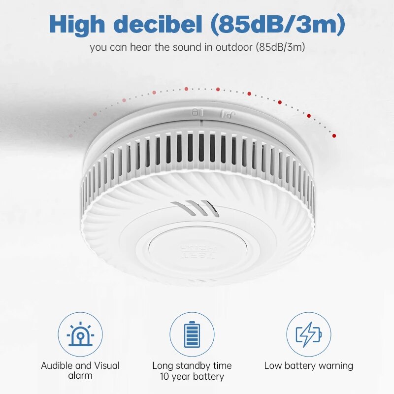 1pc Smoke Detector Warning, In - Smoke Detector Interconnected 评论和价格