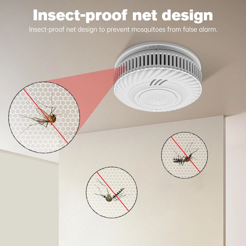 1pc Smoke Detector Warning, In - Smoke Detector Interconnected 评论和价格