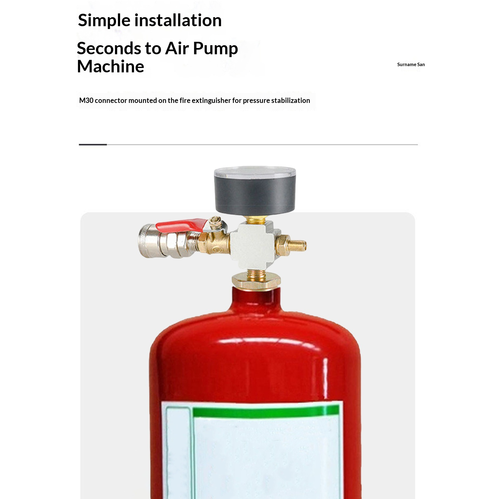 Small Air Tank Pressures Adapt - Fire Extinguisher Small 评论和价格