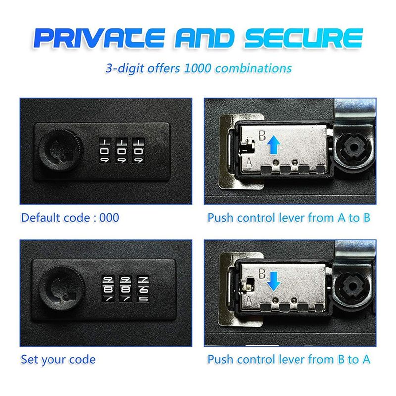 A92Z Combination Key Cabinet 2 - Lockbox Key Secure 评论和价格