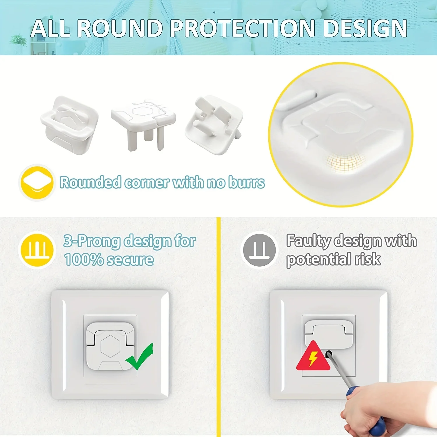 Easy Install Baby Child Electr - Outlet Cover Baby 评论和价格