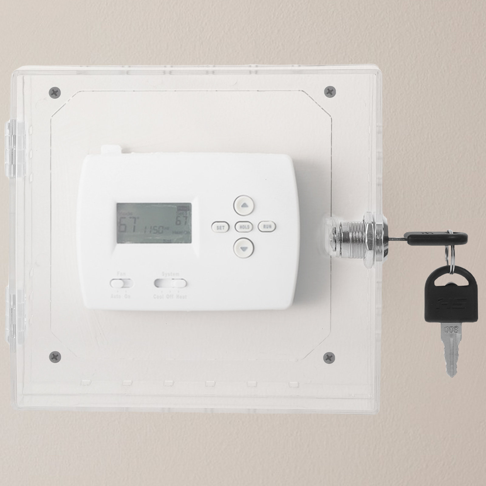 Lock Key Acrylic Thermostat Lo - Lockbox Key Secure 评论和价格