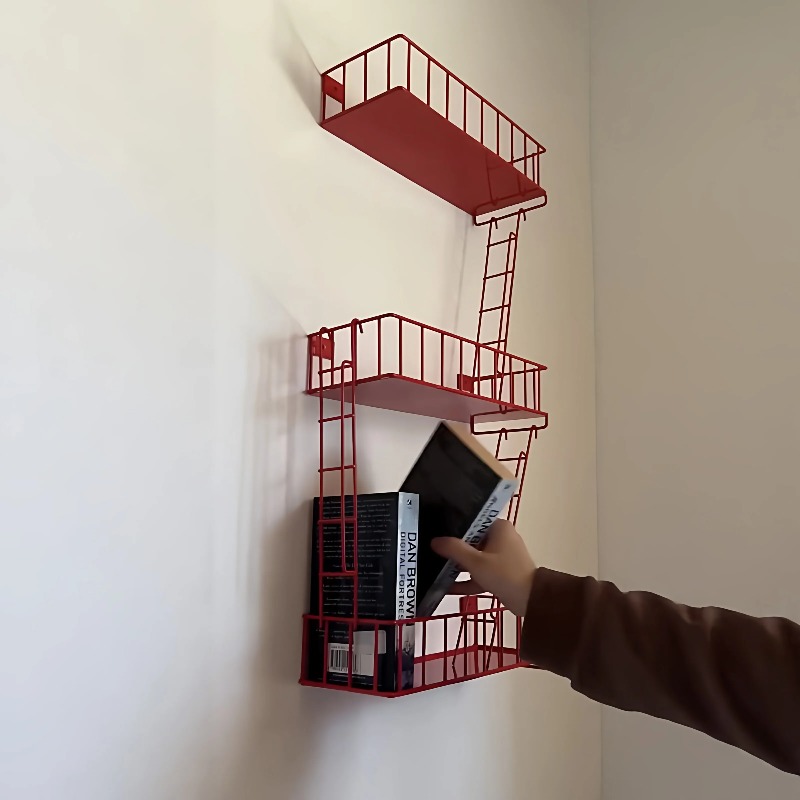 Fire Escape Wall Shelf, 3-Tier - Fire Escape Ladder 评论和价格