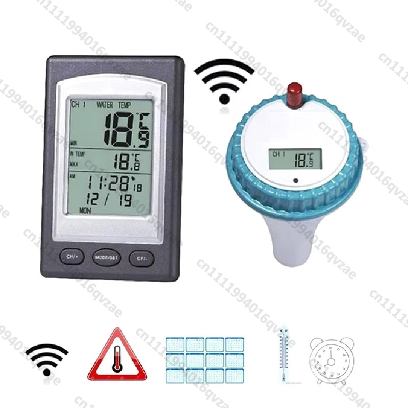 Wireless Pool Thermometer with - Pool Alarm Float 评论和价格