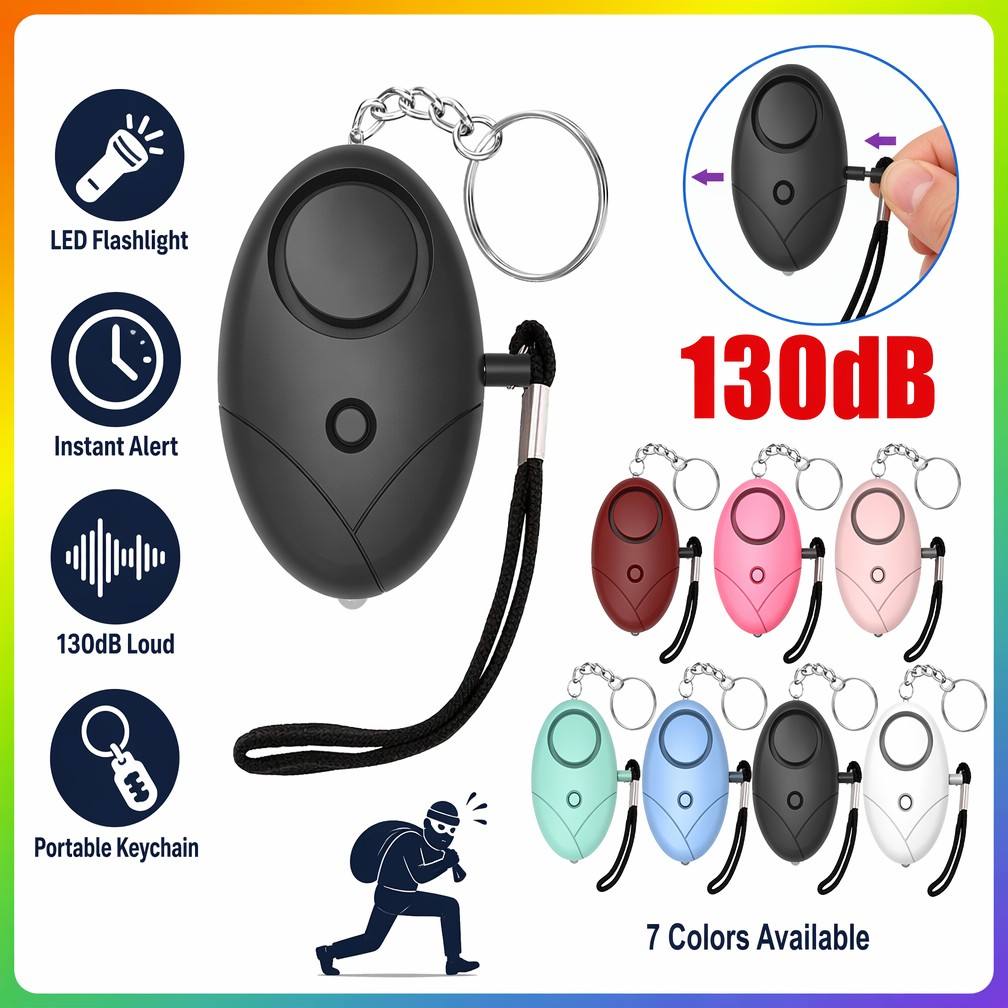 130db Personal Safety Alarm Ke - Personal Alarm Keychain 评论和价格
