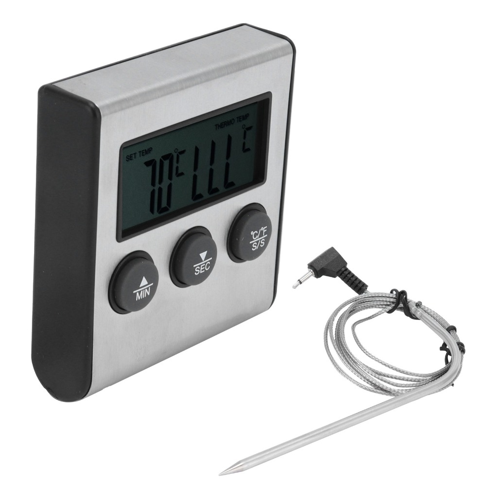 Silver Digital BBQ Meat Thermo - Pool Alarm Float 评论和价格
