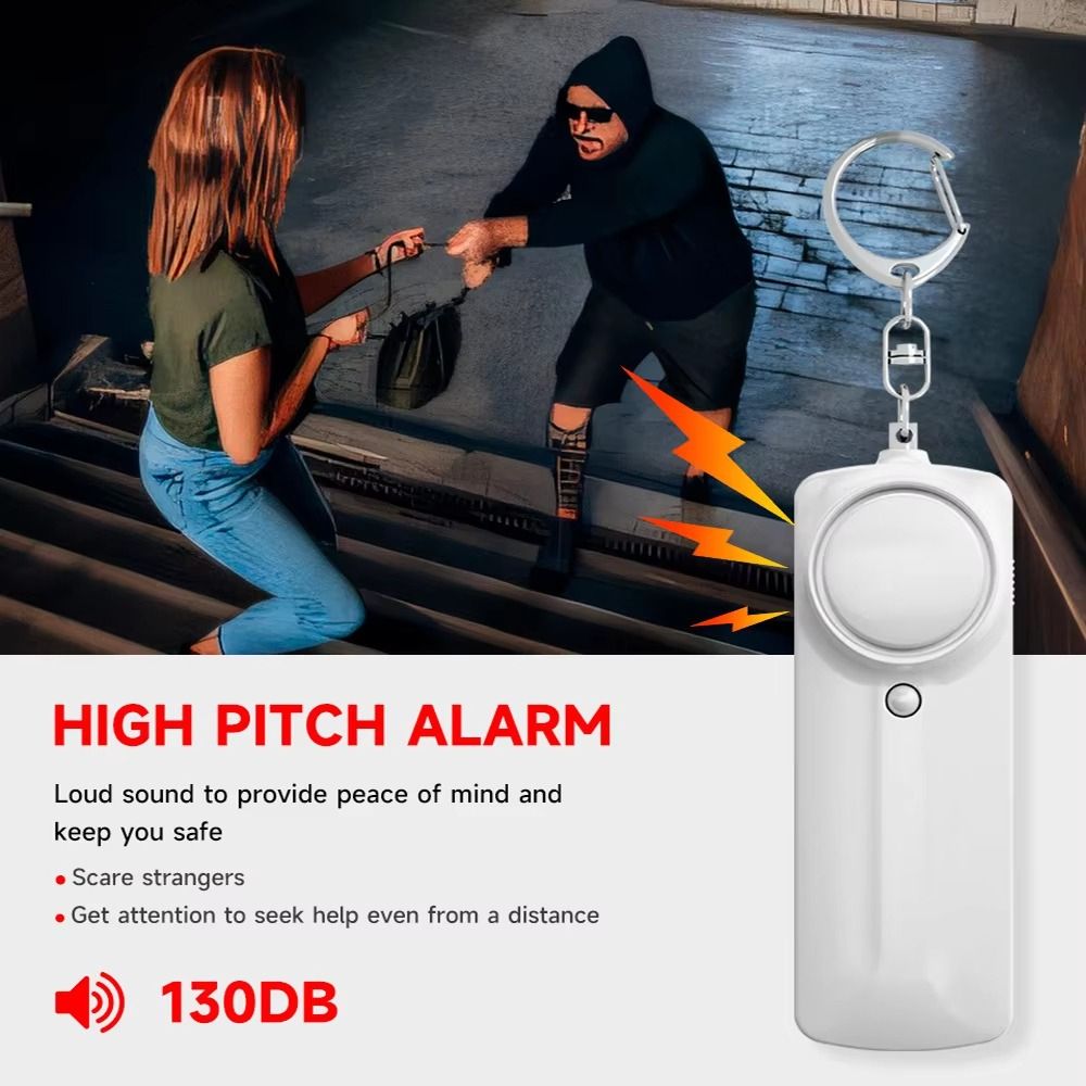 130dB Loud Personal Security A - Personal Alarm Keychain 评论和价格