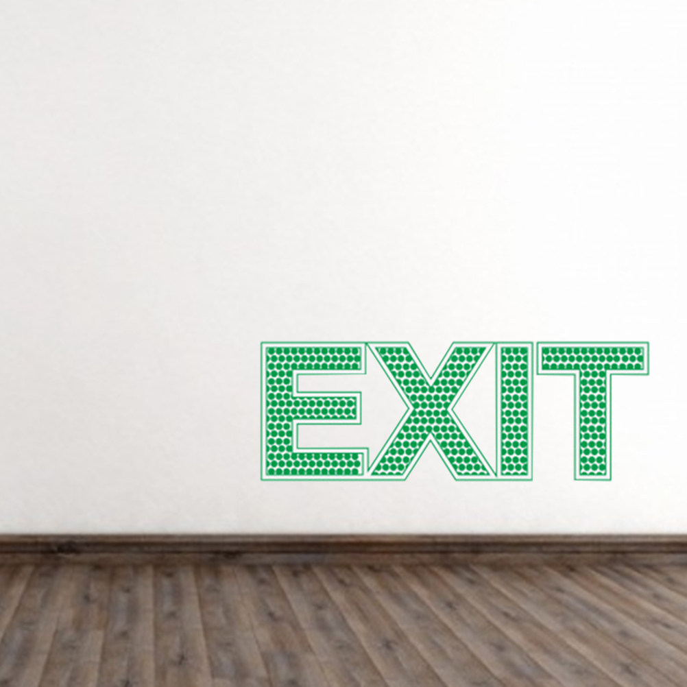 Exit Wall Safety Sticker Nocti - Emergency Exit Sign 评论和价格