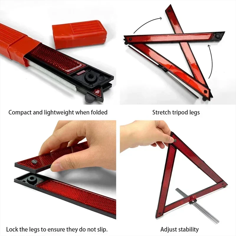 Car Triangle Reflective Tripod - Emergency Exit Sign 评论和价格