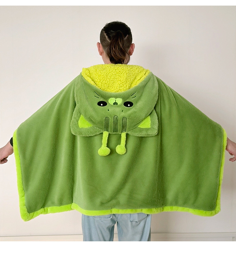 Cartoon Cute Alien Cat Hooded  - Fire Blanket Kitchen 评论和价格