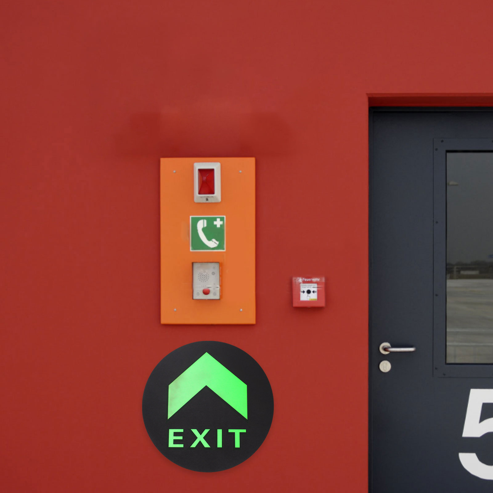 5Pcs Glow in Dark Exit Safety  - Emergency Exit Sign 评论和价格