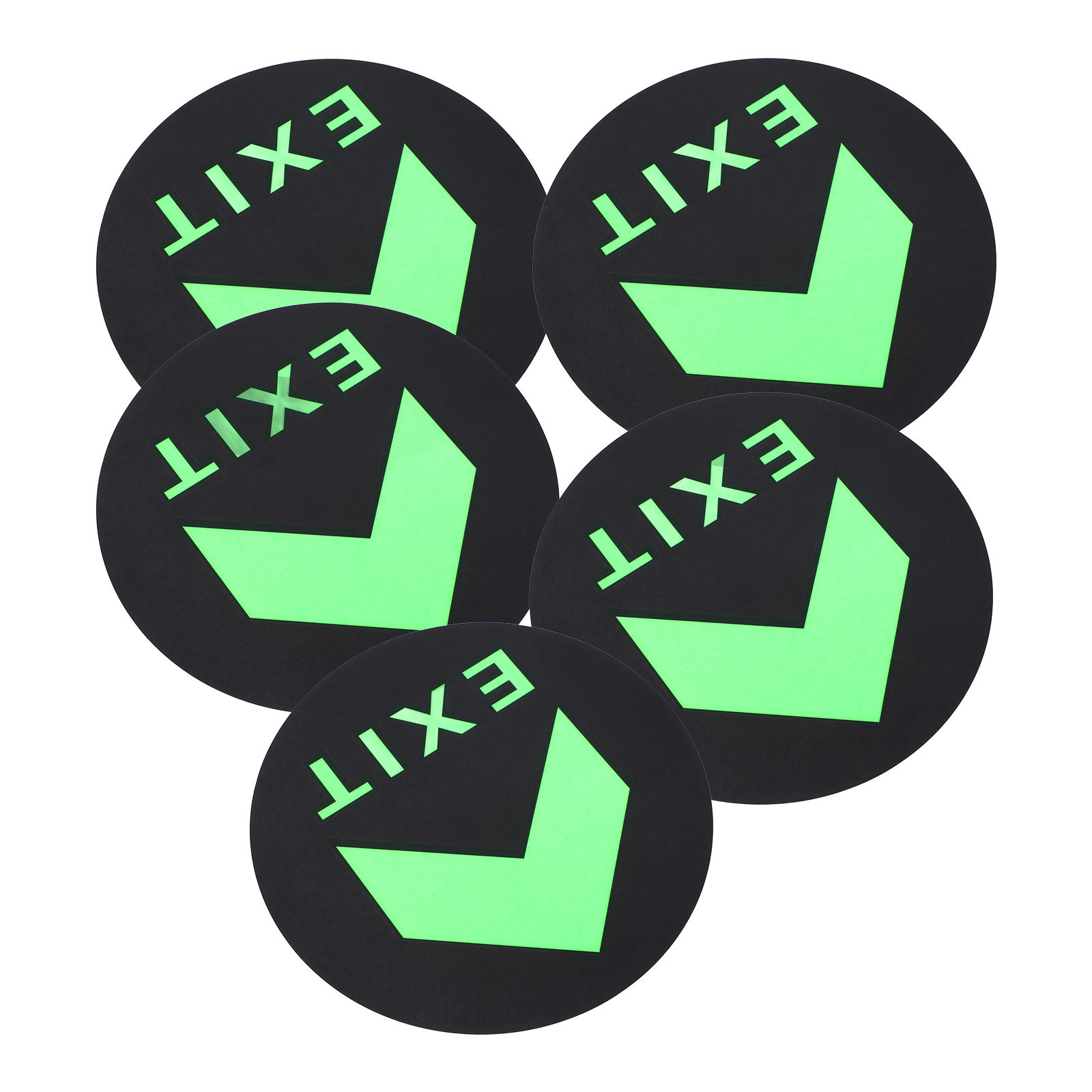 5Pcs Glow in Dark Exit Safety  - Emergency Exit Sign 评论和价格