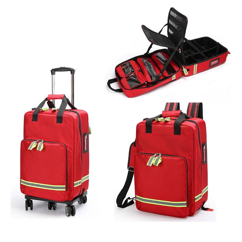 Large Capacity Empty Trolley F - First Aid Bag Kit 评论和价格