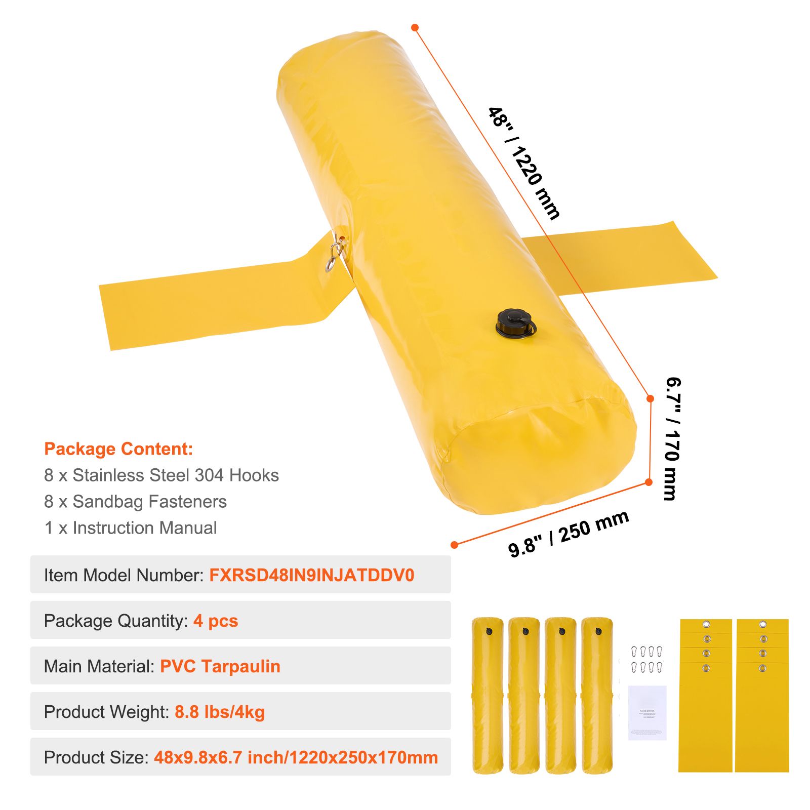 Flood Barriers, Sandbag Altern - Flood Barrier Bag 评论和价格