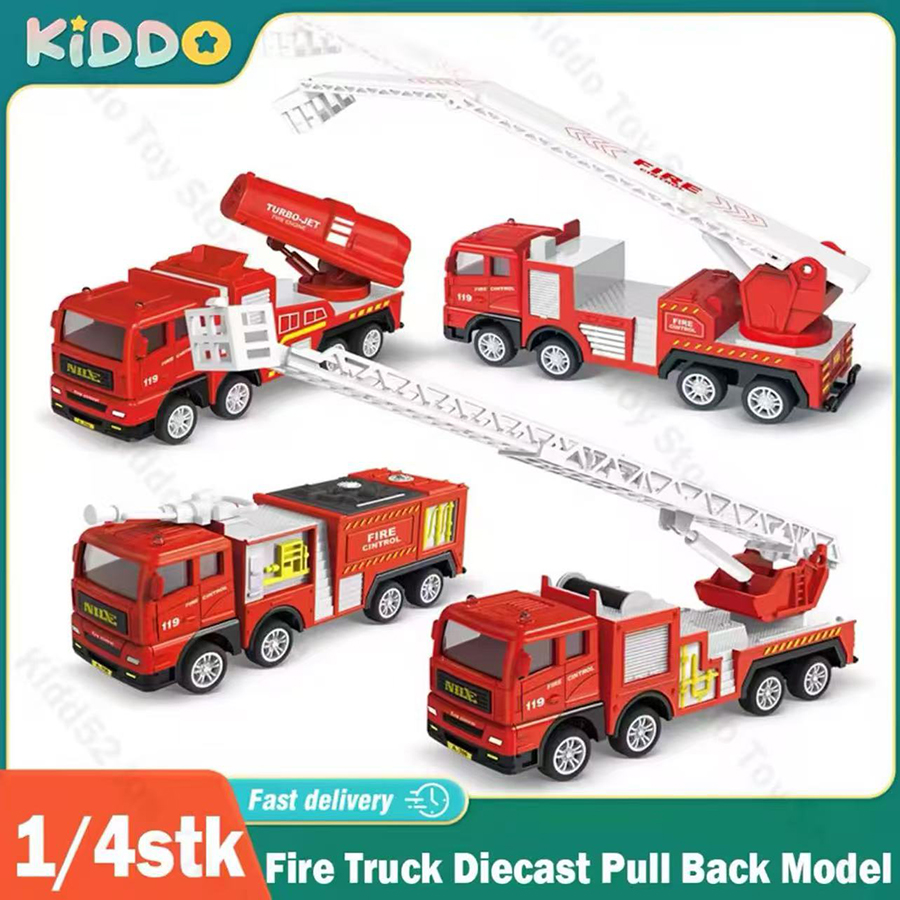 1pc-Alloy Fire Truck 1:32 Simu - Fire Escape Ladder 评论和价格
