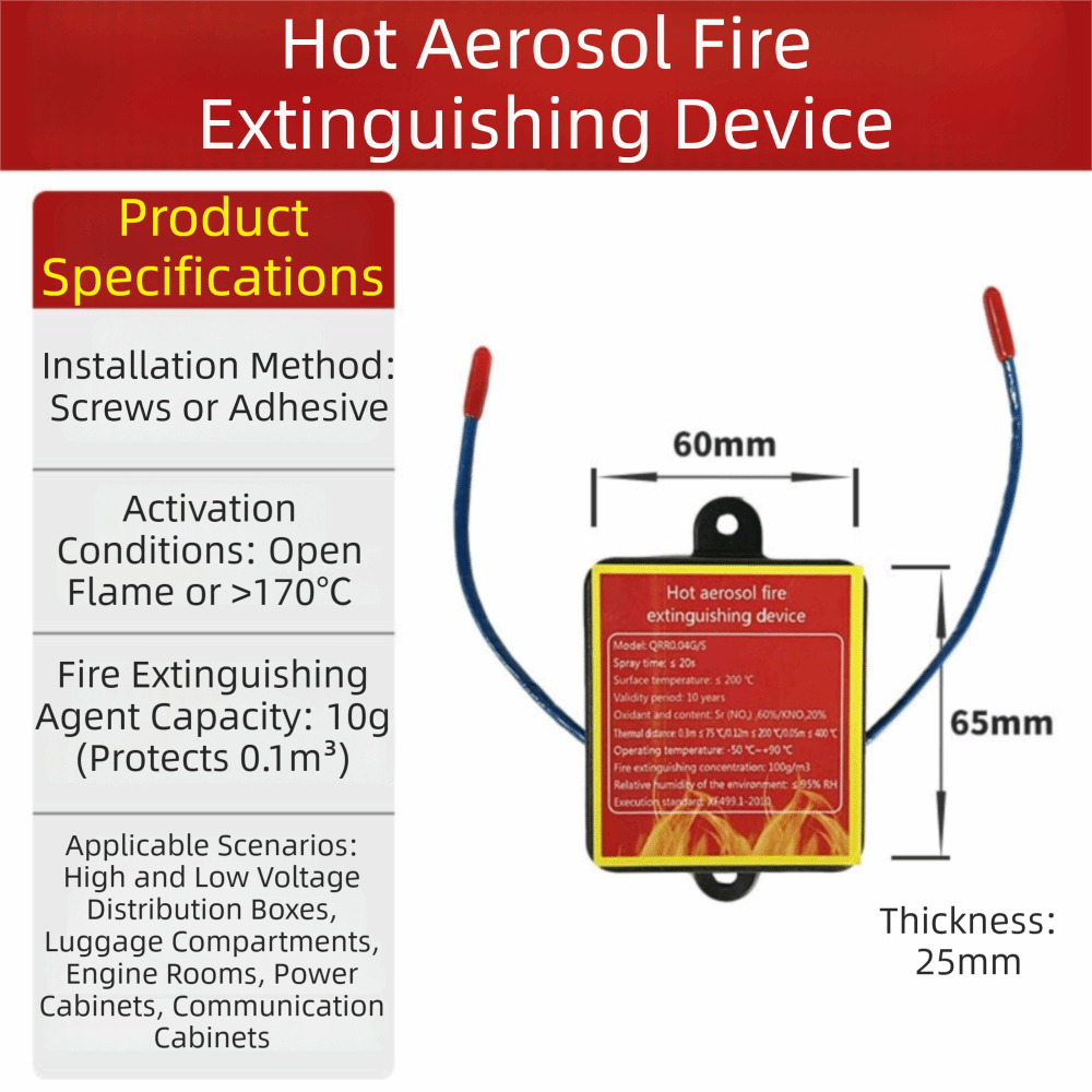 Dual-Line Design Flame Retarda - Fire Extinguisher Small 评论和价格