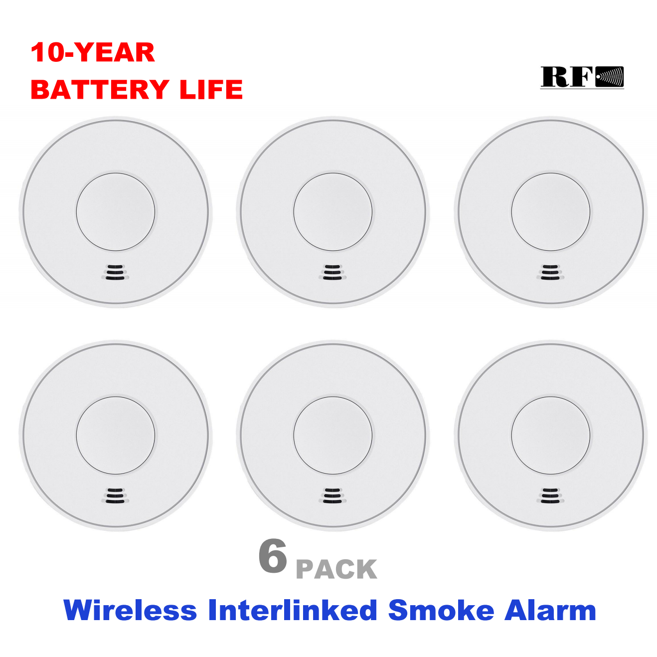 Wireless Interlinked Smoke Ala - Smoke Detector Interconnected 评论和价格