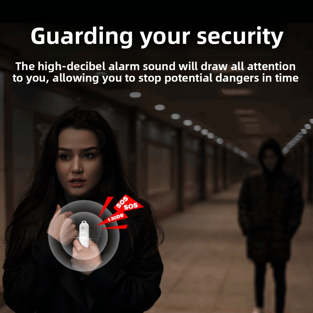 130dB Night Running Safety War - Personal Alarm Keychain 评论和价格