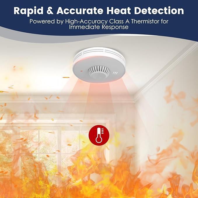 Wireless Interlinked Smoke and - Smoke Detector Interconnected 评论和价格